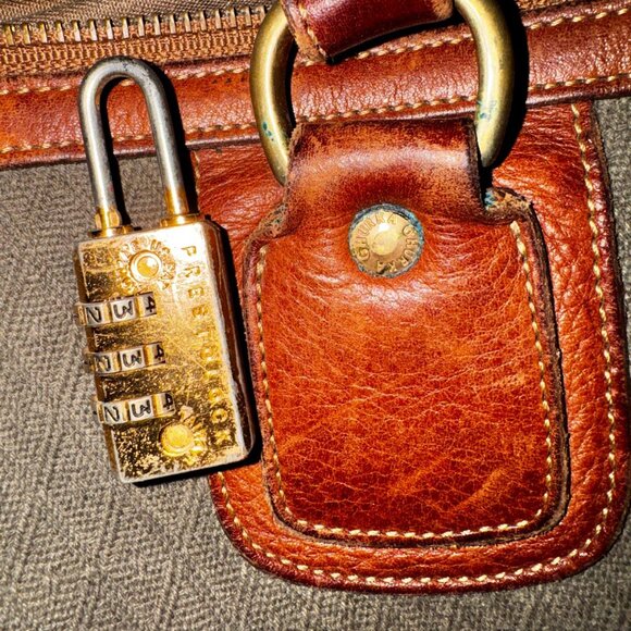 lot of 2 Ghurka No. 192 & NO .18 Ghurka Duffle Bag Leather and Canvas Vintage - Picture 2 of 15